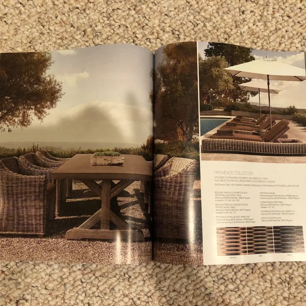Restoration Hardware Outdoor Catalog